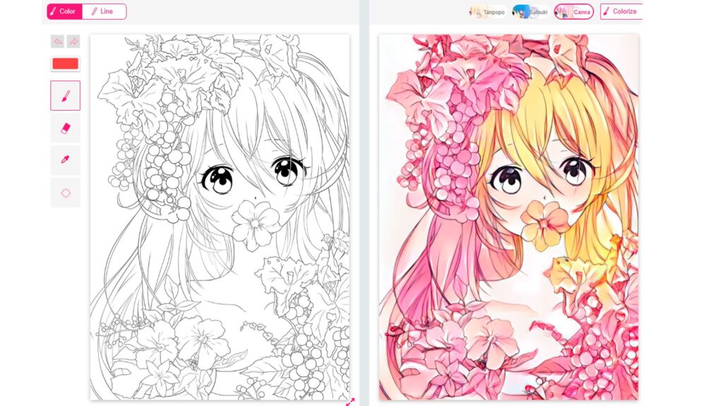 Petalica Art Output demonstration AI Tools for anime artists_05